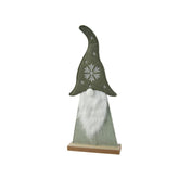 Decoris Felt Gnome with MDF Base 18.5 x 42cm - Green